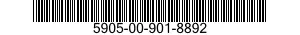 5905-00-901-8892 RESISTOR,FIXED,WIRE WOUND,NONINDUCTIVE 5905009018892 009018892