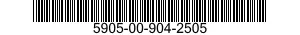 5905-00-904-2505  5905009042505 009042505