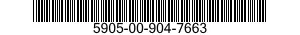 5905-00-904-7663 RESISTOR,FIXED,WIRE WOUND,INDUCTIVE 5905009047663 009047663