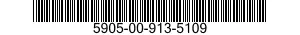 5905-00-913-5109 RESISTOR,FIXED,WIRE WOUND,NONINDUCTIVE 5905009135109 009135109