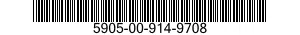 5905-00-914-9708 RESISTOR,FIXED,FILM 5905009149708 009149708