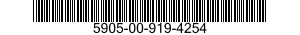 5905-00-919-4254 RESISTOR,VARIABLE,WIRE WOUND,NONPRECISION 5905009194254 009194254