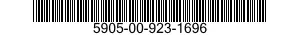 5905-00-923-1696 RESISTOR,FIXED,WIRE WOUND,INDUCT 5905009231696 009231696