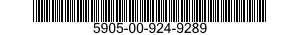 5905-00-924-9289 RESIST0R 5905009249289 009249289