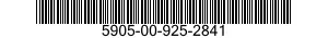 5905-00-925-2841 RESISTOR,FIXED,WIRE WOUND,INDUCTIVE 5905009252841 009252841