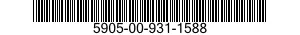 5905-00-931-1588 RESISTOR,FIXED,FILM 5905009311588 009311588