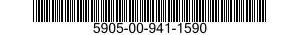 5905-00-941-1590 RESISTOR,FIXED,WIRE WOUND,NONINDUCTIVE 5905009411590 009411590