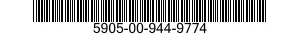 5905-00-944-9774 RESISTOR,FIXED,FILM 5905009449774 009449774