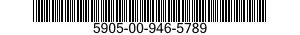 5905-00-946-5789 RESISTOR,FIXED,WIRE WOUND,NONINDUCTIVE 5905009465789 009465789