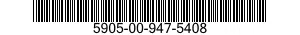 5905-00-947-5408 RESISTOR,VARIABLE,NONWIRE WOUND,NONPRECISION 5905009475408 009475408