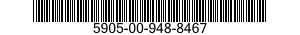 5905-00-948-8467 RESISTOR,FIXED,WIRE WOUND,INDUCT 5905009488467 009488467