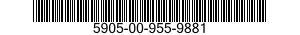 5905-00-955-9881 RESISTOR,THERMAL 5905009559881 009559881