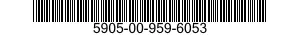 5905-00-959-6053 RESISTOR,FIXED,WIRE WOUND,INDUCTIVE 5905009596053 009596053
