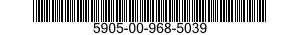 5905-00-968-5039 RESISTOR,FIXED,WIRE WOUND 5905009685039 009685039