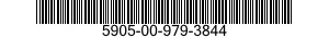 5905-00-979-3844 RESISTOR,FIXED,WIRE WOUND 5905009793844 009793844