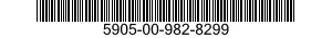 5905-00-982-8299 RESISTOR,FIXED,FILM 5905009828299 009828299