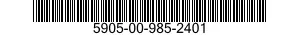 5905-00-985-2401  5905009852401 009852401