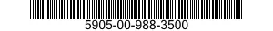 5905-00-988-3500 RESISTOR,VARIABLE,WIRE WOUND,NONPRECISION 5905009883500 009883500