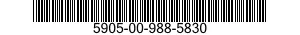 5905-00-988-5830  5905009885830 009885830