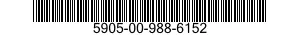 5905-00-988-6152 RESISTOR,VARIABLE,NONWIRE WOUND, 5905009886152 009886152
