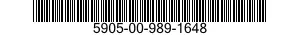5905-00-989-1648  5905009891648 009891648