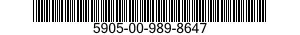 5905-00-989-8647  5905009898647 009898647