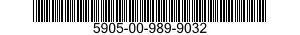 5905-00-989-9032  5905009899032 009899032