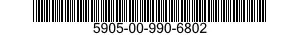 5905-00-990-6802 RESISTOR,FIXED,WIRE WOUND,NONIND 5905009906802 009906802