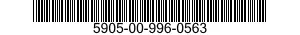 5905-00-996-0563  5905009960563 009960563