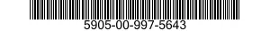 5905-00-997-5643  5905009975643 009975643