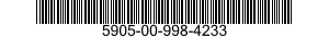 5905-00-998-4233  5905009984233 009984233