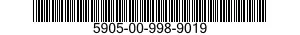 5905-00-998-9019  5905009989019 009989019