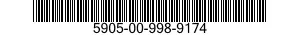 5905-00-998-9174  5905009989174 009989174