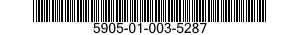 5905-01-003-5287 RESISTOR,FIXED,WIRE WOUND,NONINDUCTIVE 5905010035287 010035287