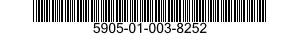 5905-01-003-8252 RESISTOR,FIXED,WIRE WOUND,INDUCTIVE 5905010038252 010038252