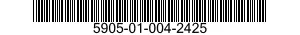 5905-01-004-2425  5905010042425 010042425