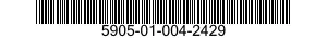 5905-01-004-2429  5905010042429 010042429