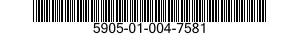 5905-01-004-7581  5905010047581 010047581