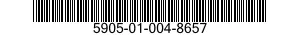 5905-01-004-8657 RESISTOR,FIXED,WIRE WOUND,INDUCT 5905010048657 010048657
