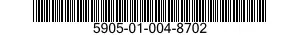 5905-01-004-8702  5905010048702 010048702