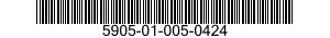 5905-01-005-0424  5905010050424 010050424