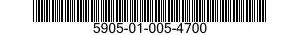 5905-01-005-4700 RESISTOR,FIXED,WIRE WOUND,INDUCTIVE 5905010054700 010054700