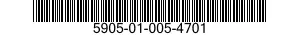 5905-01-005-4701 RESISTOR,FIXED,WIRE WOUND,NONIND 5905010054701 010054701