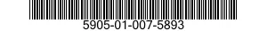 5905-01-007-5893 RESISTOR,VARIABLE,WIRE WOUND,NONPRECISION 5905010075893 010075893