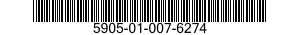 5905-01-007-6274  5905010076274 010076274