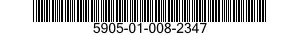 5905-01-008-2347 RESISTOR,FIXED,WIRE WOUND,INDUCTIVE 5905010082347 010082347