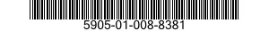 5905-01-008-8381 RESISTOR,FIXED,FILM 5905010088381 010088381