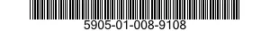 5905-01-008-9108 RESISTOR ASSEMBLY 5905010089108 010089108