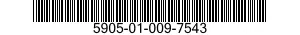 5905-01-009-7543 RESISTOR,FIXED,WIRE WOUND,NONINDUCTIVE 5905010097543 010097543