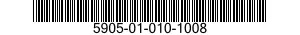 5905-01-010-1008 RESISTOR,FIXED,WIRE WOUND 5905010101008 010101008